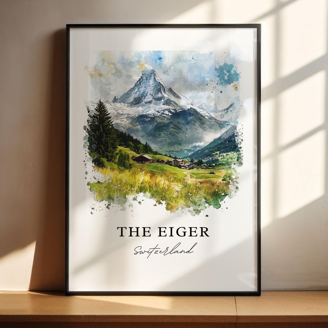 Eiger Wall Art - Bernese Alps Switzerland Print