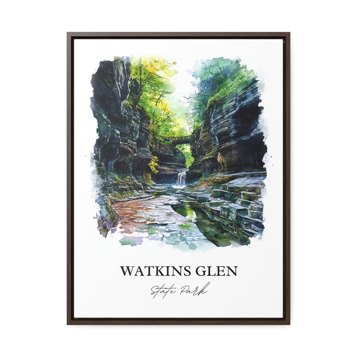 Watkins Glen State Park Art, Finger Lakes Print, Seneca Lake Artwork, Schuyler County Gift, Travel Print, Travel Poster, Housewarming Gift