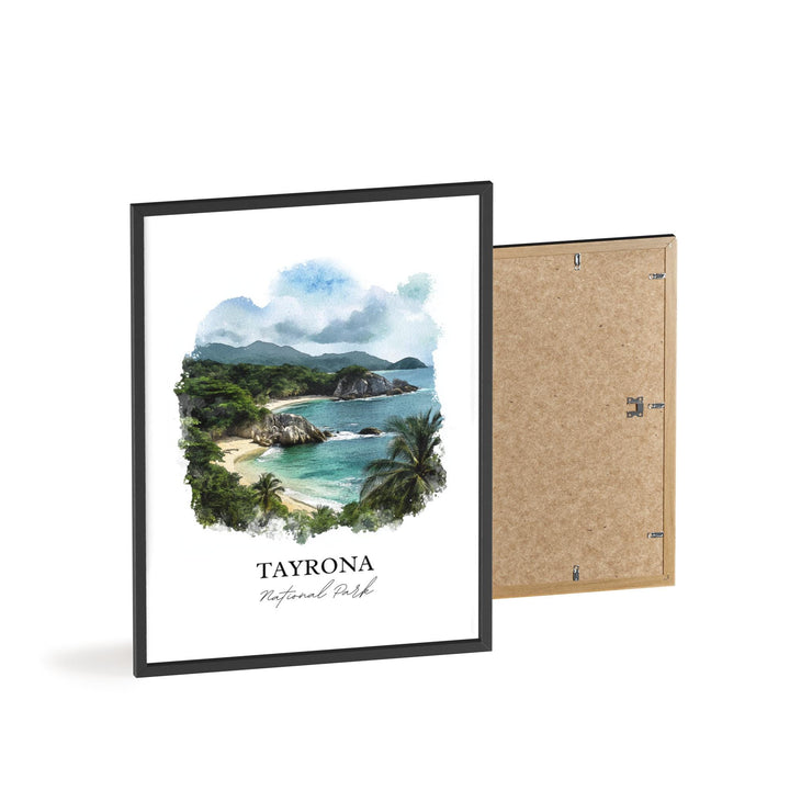 Tayrona National Park Art, Santa Marta Print, Colombia Watercolor, Tayrona Natl Park Gift, Travel Print, Travel Poster, Housewarming Gift