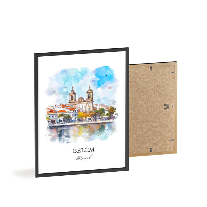 Belém Brazil Wall Art, Pará Print, Brazil Watercolor Art, Belém Brazil Gift, Travel Print, Travel Poster, Housewarming Gift