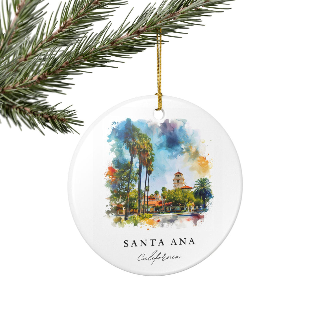 Santa Ana Ornament: Unique Santa Ana Souvenir, Santa Ana California Xmas Decor, and Authentic Santa Ana Gift