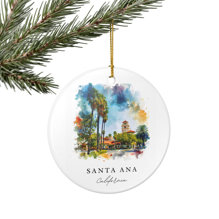 Santa Ana Ornament: Unique Santa Ana Souvenir, Santa Ana California Xmas Decor, and Authentic Santa Ana Gift