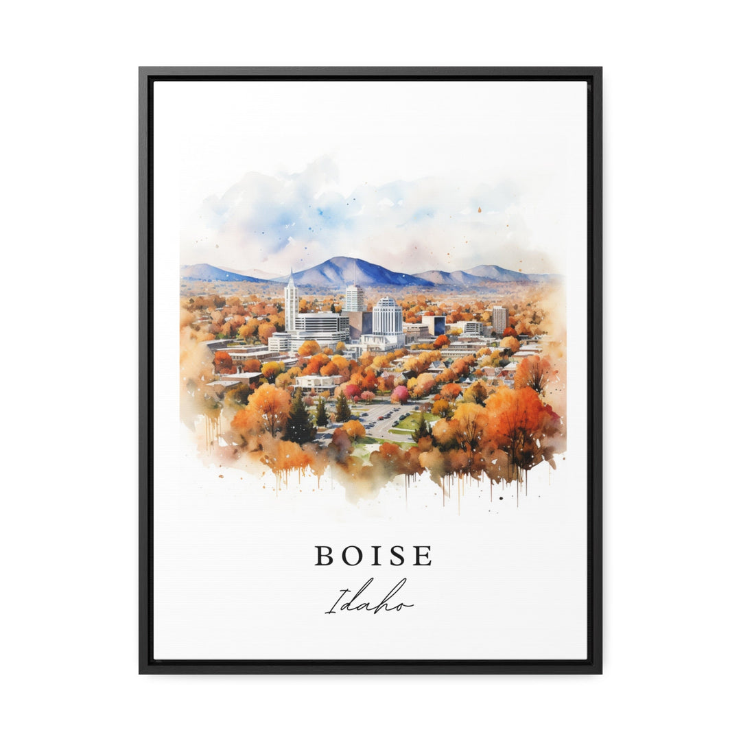 Boise Idaho wall art - Idaho, Boise poster, Boise Wedding gift, Boise ID skyline Birthday present, Custom Text, Personalized Gift