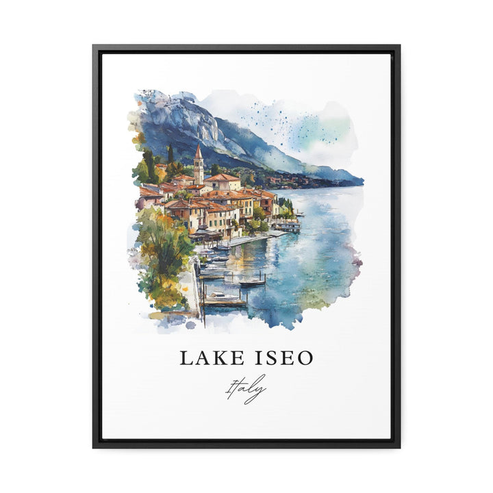 Lake Iseo Wall Art, Lake Iseo Italy Print, Lake Iseo Watercolor, Sebino Italy Gift,