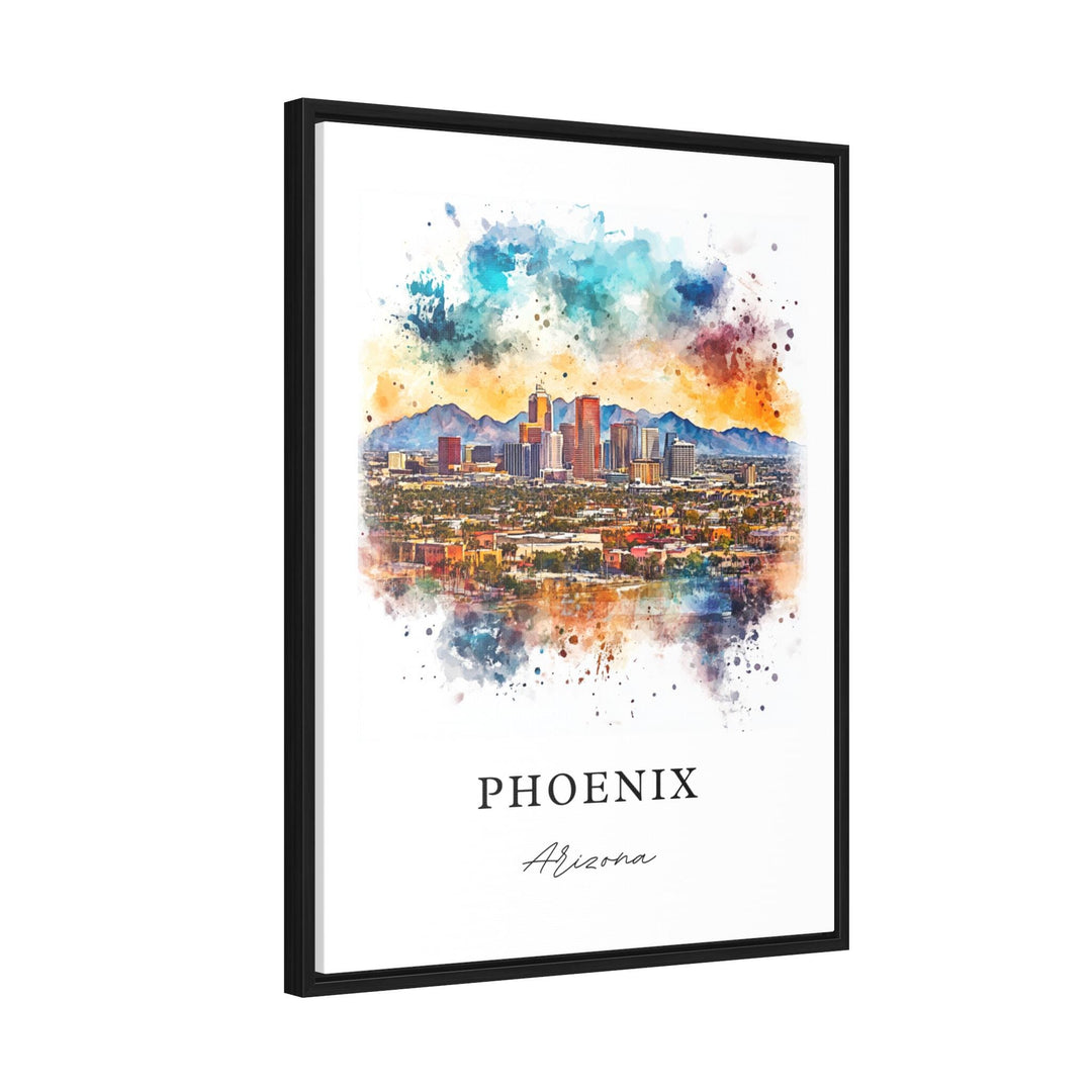 Phoenix AZ Wall Art, Phoenix Arizona Print, Phoenix Watercolor Art, Phoenix AZ Gift, Arizona