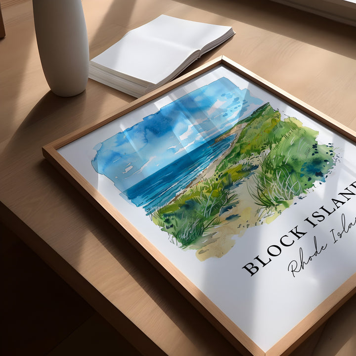 Block Island Wall Art - Rhode Island Print