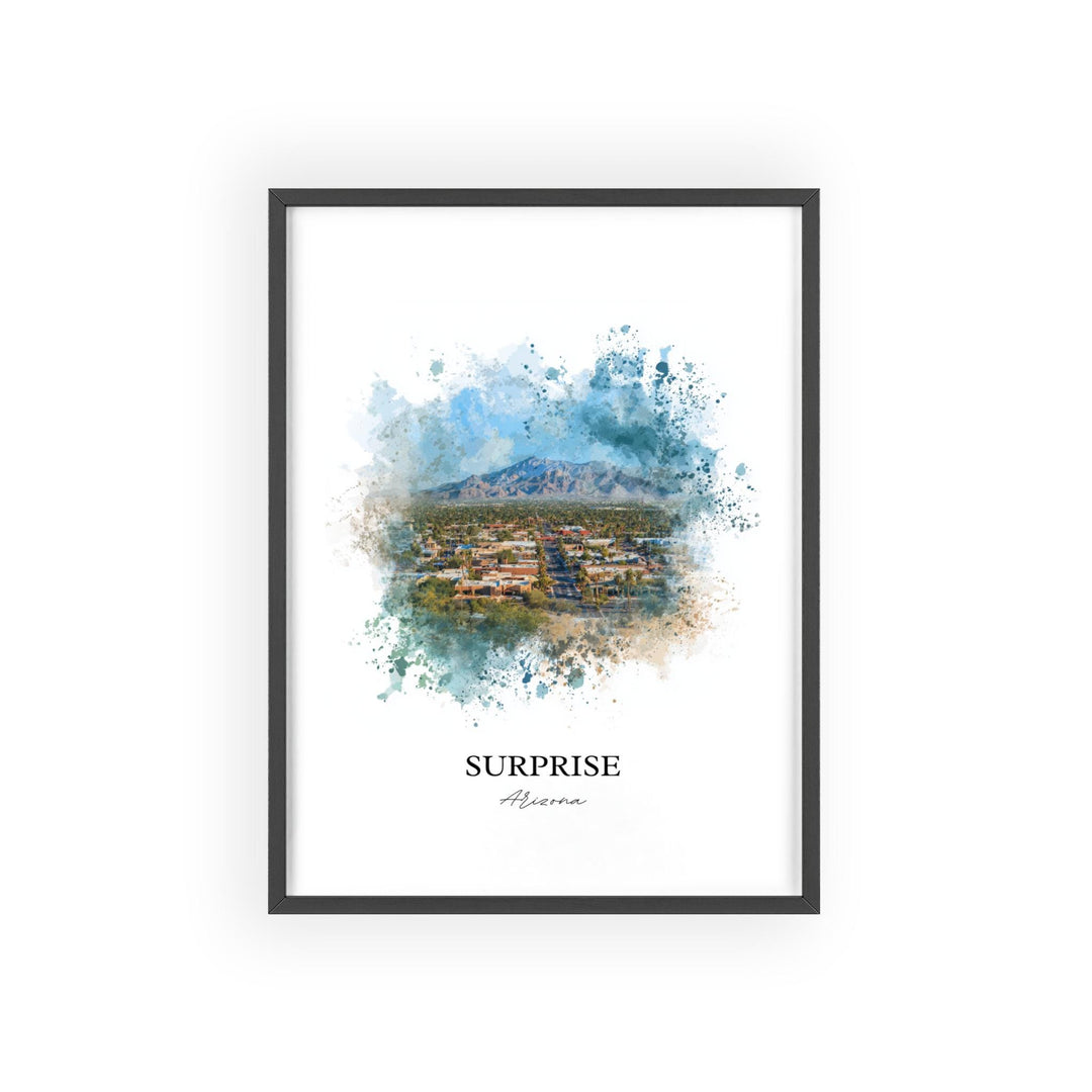 Surprise, Arizona – Watercolor Art Print