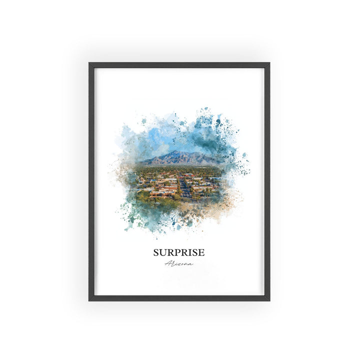 Surprise, Arizona – Watercolor Art Print