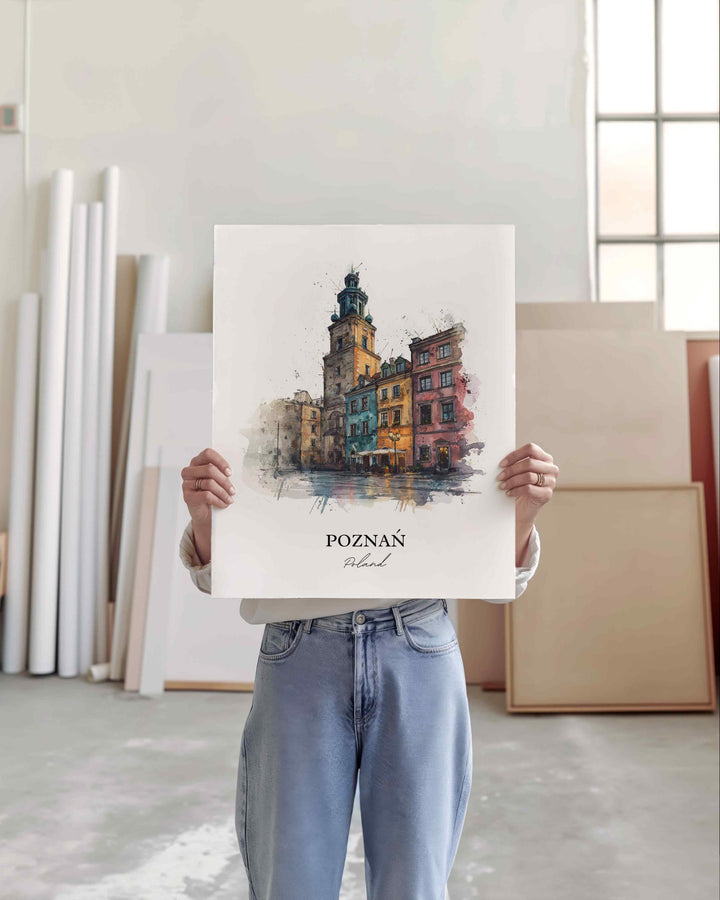 Poznan, Poland – Watercolor Art Print