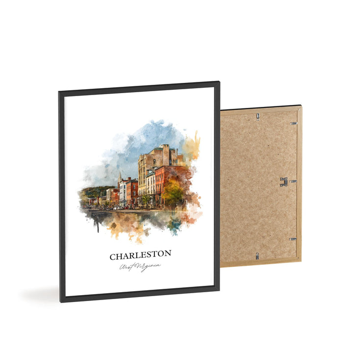 Charleston, West Virginia – Watercolor Art Print