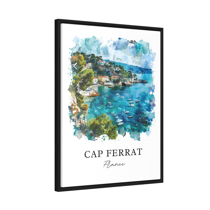 Saint-Jean-Cap-Ferrat Art, Cap Ferrat Print, French Riviera Watercolor, South of France Gift,