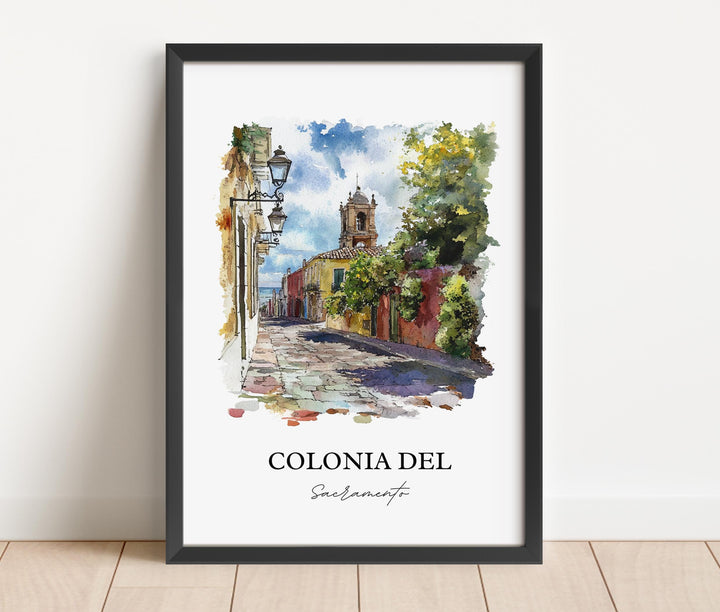 Colonia del Sacramento Wall Art, Uruguay Print, Uruguay Artwork, Colonia del Sacramento Gift, Travel Print, Travel Poster, Housewarming Gift