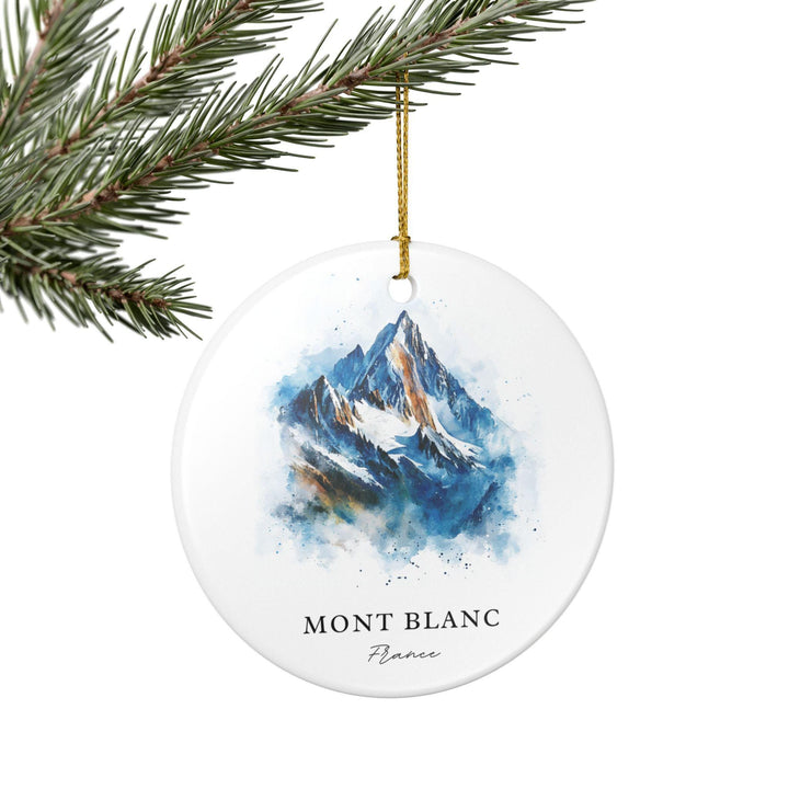 Mont Blanc Ornament: Unique Mont Blanc Souvenir, Mont Blanc France Xmas Decor, and Authentic Mt Blanc France Gift