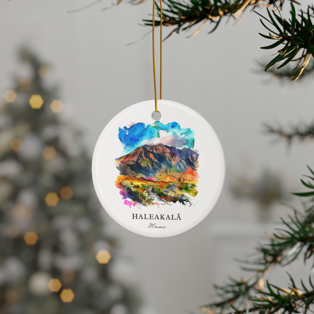 Haleakala Maui Ornament: Unique Haleakala Souvenir, Maui Xmas Decor, and Authentic Maui Hawaii Gift