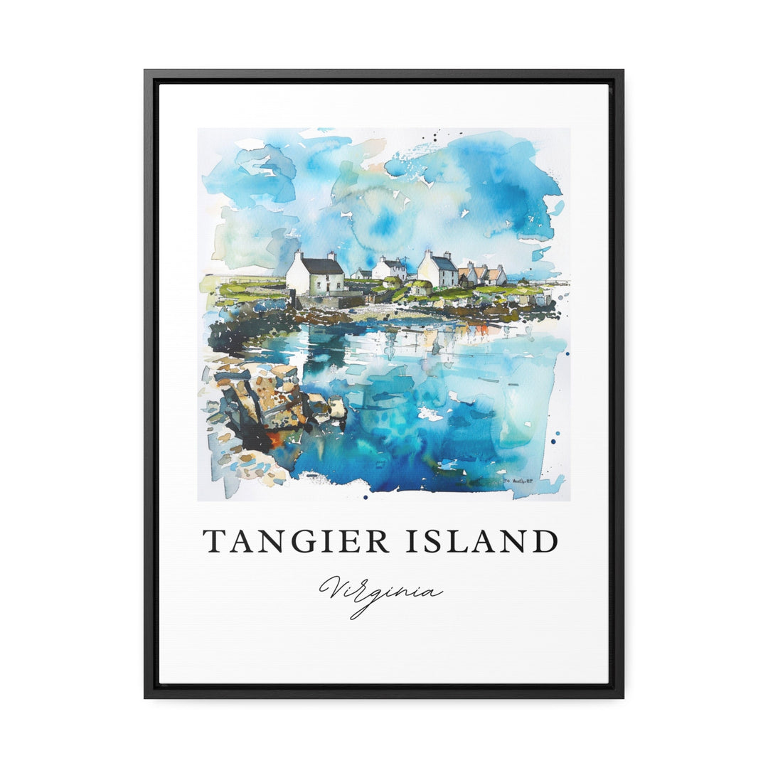 Tangier Island VA Art, Tangier Island Print, Tangier Island Watercolor, Chesapeake Bay Gift,