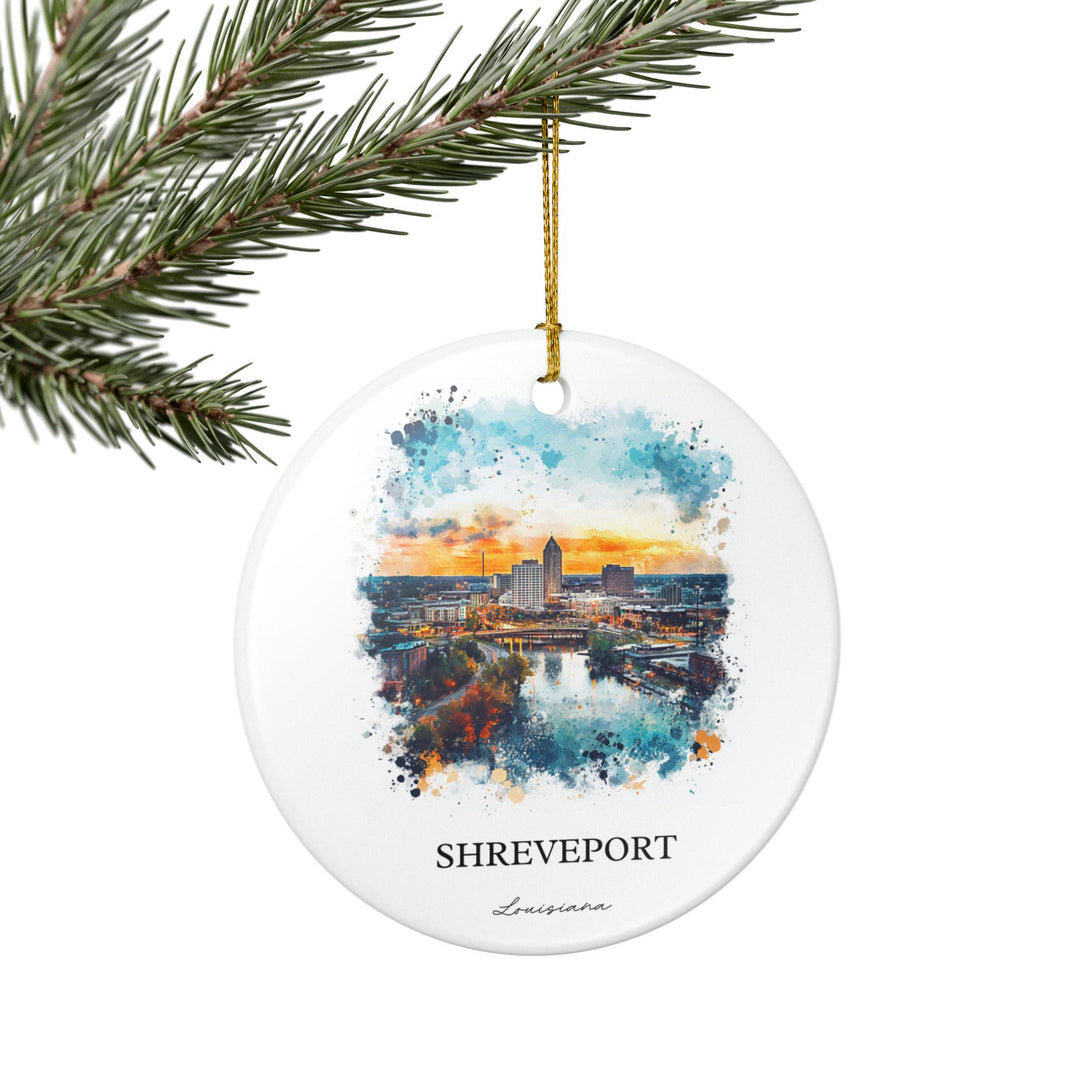 Shreveport, Louisiana Ornament: Unique Shreveport Souvenir, Shreveport Xmas Decor, and Authentic Louisiana Gift