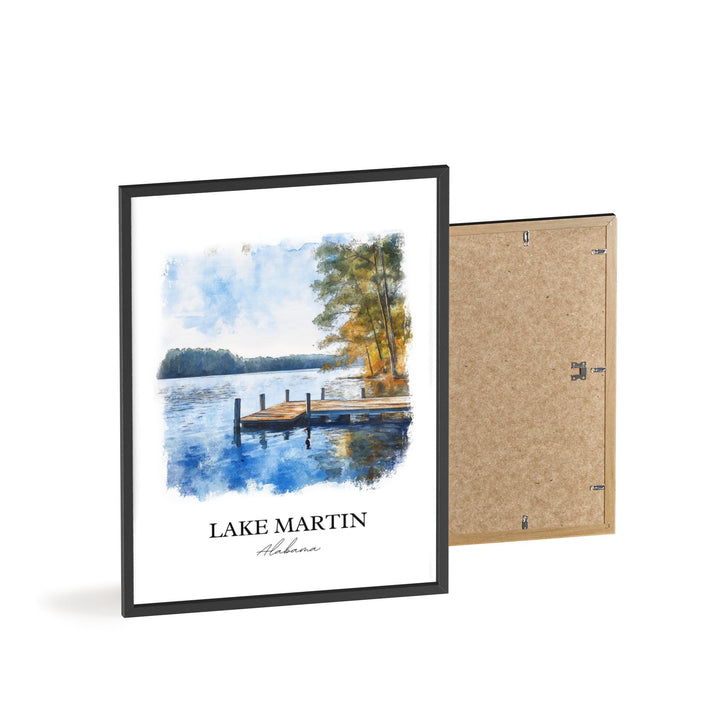 Lake Martin, Alabama – Watercolor Art Print