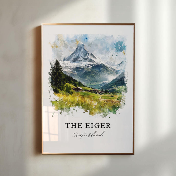 Eiger Wall Art - Bernese Alps Switzerland Print