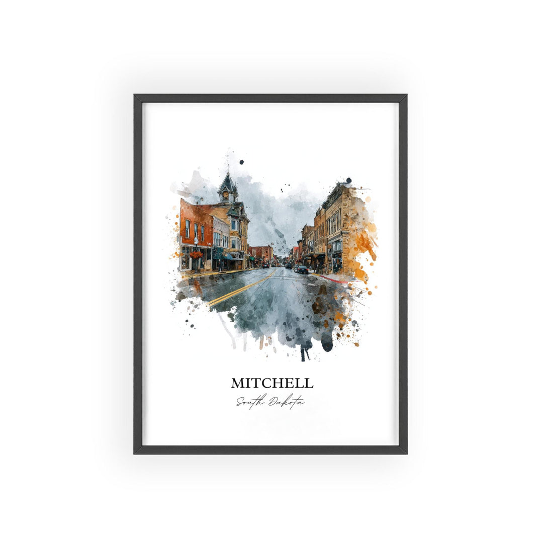Mitchell, South Dakota – Watercolor Art Print