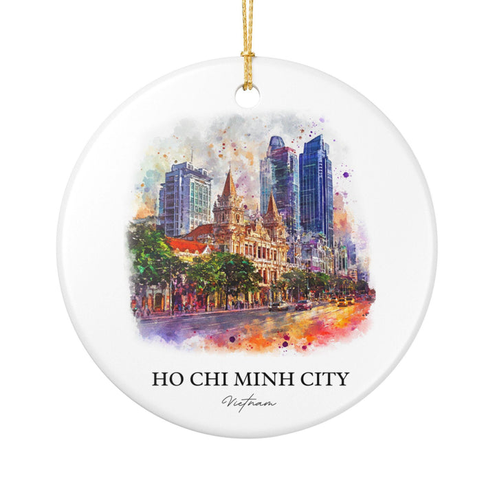 Ho Chi Minh Ornament: Unique Vietnam Souvenir, Ho Chi Minh Xmas Decor, and Authentic Ho Chi Minh City Gift