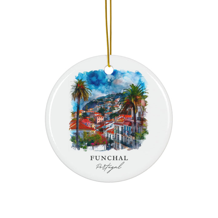 Funchal Ornament: Unique Funchal Souvenir, Funchal Xmas Decor, and Authentic Funchal Portugal Christmas Gift