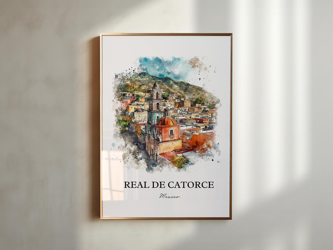 Real de Catorce, Mexico – Watercolor Art Print