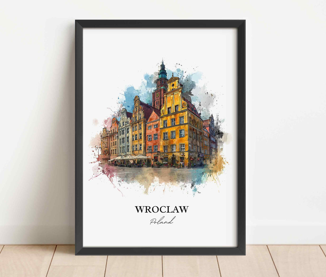Wroclaw, Poland – Watercolor Art Print
