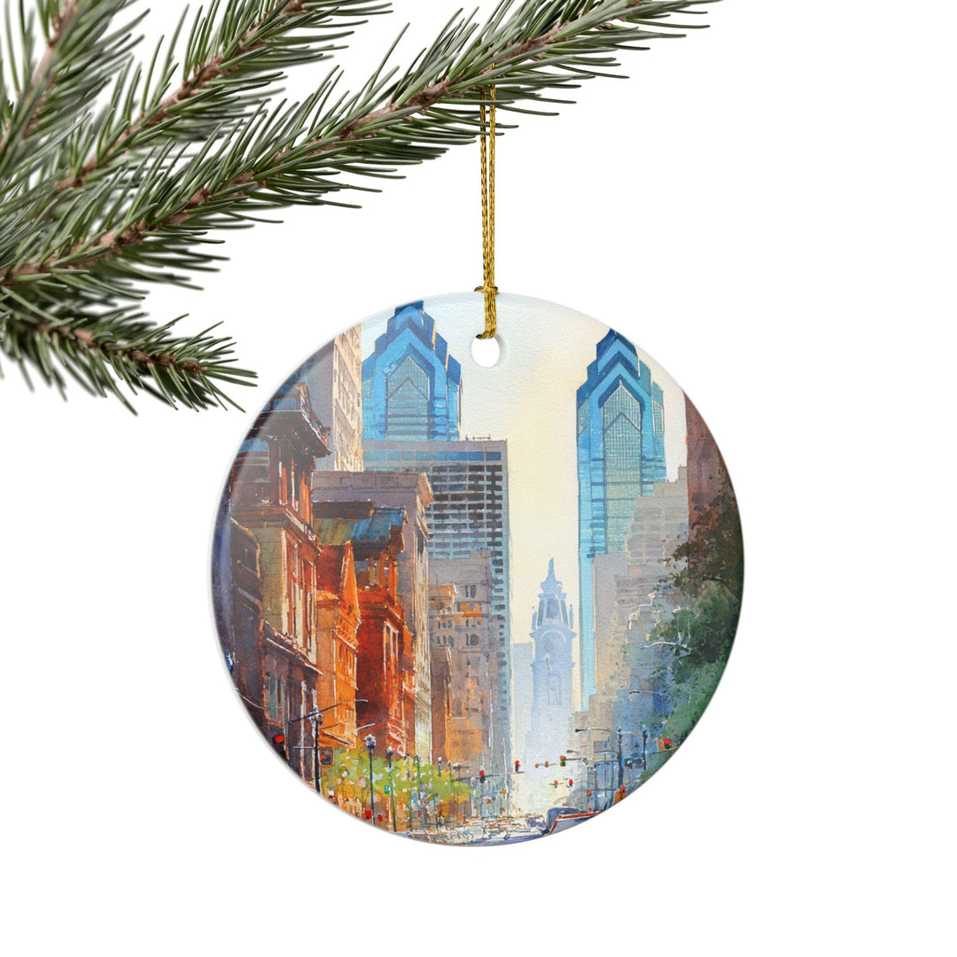 Philadelphia Ornament: Unique Philly Souvenir, Philly Xmas Decor, and Authentic Philly Gift