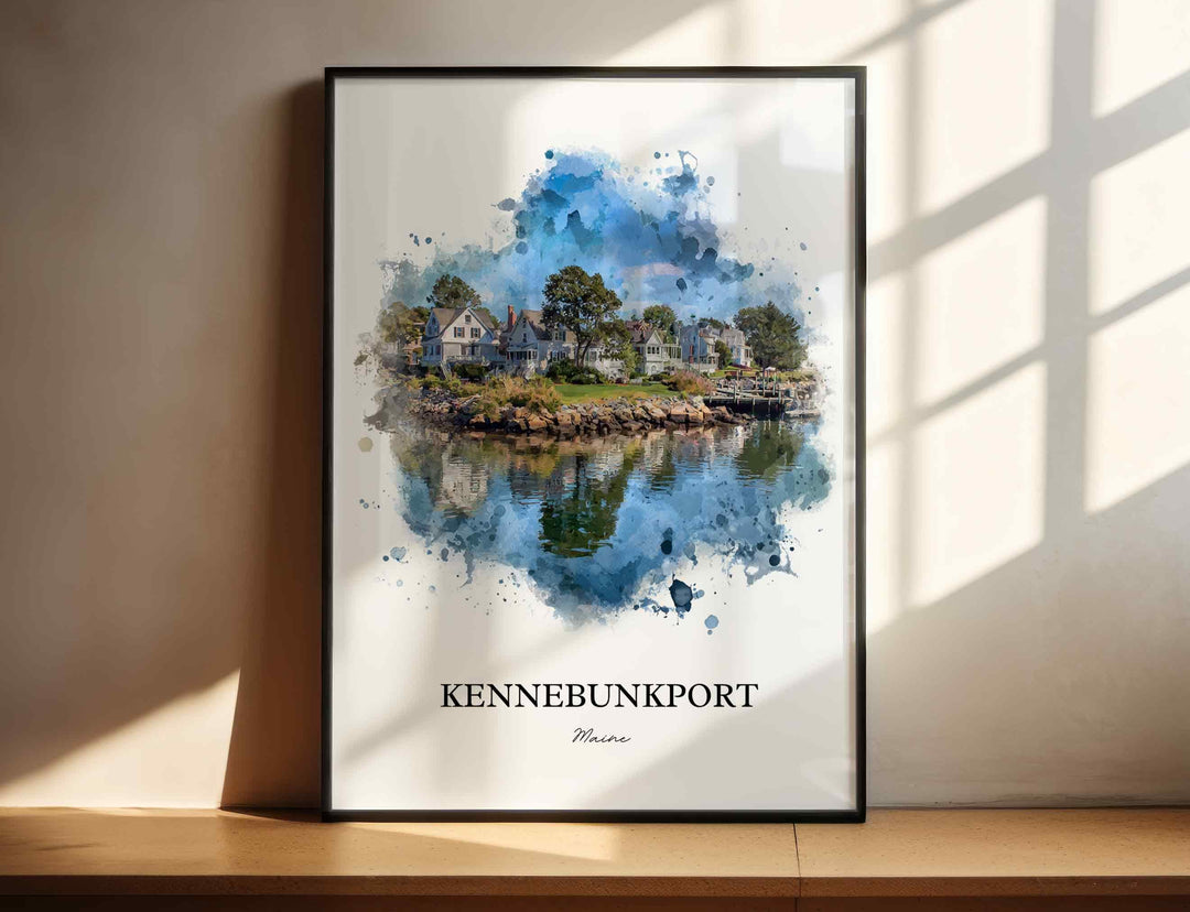Kennebunkport, Maine – Watercolor Art Print