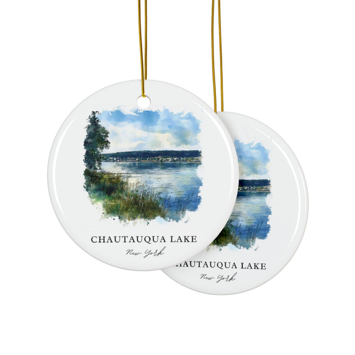 Chautauqua Lake Ornament: Unique Lake Home Souvenir, Chautauqua Lake Xmas Decor, and Authentic Chautauqua Lake Gift