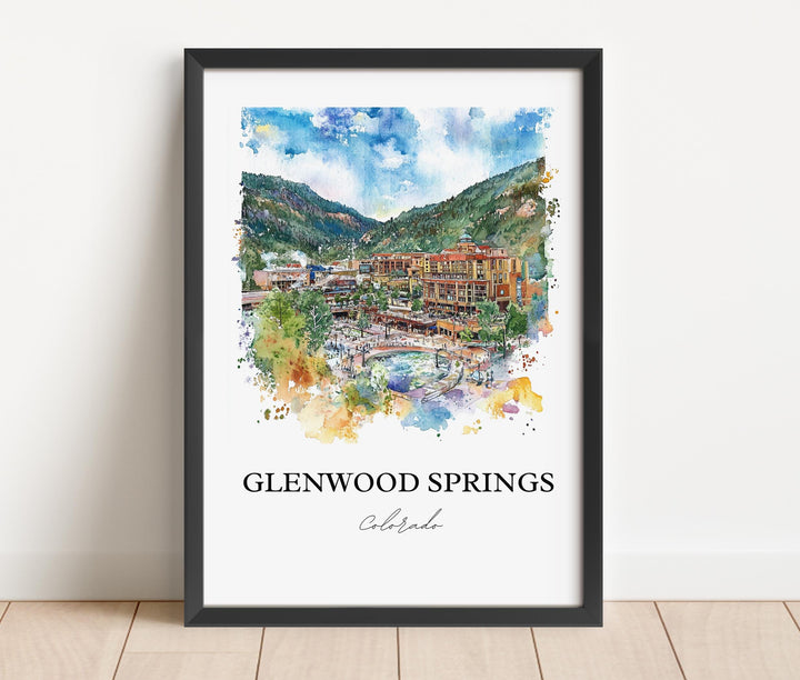 Glenwood Springs Art, White River National Forest Print, Colorado Art, Glenwood Springs Gift, Travel Print, Travel Poster, Housewarming Gift