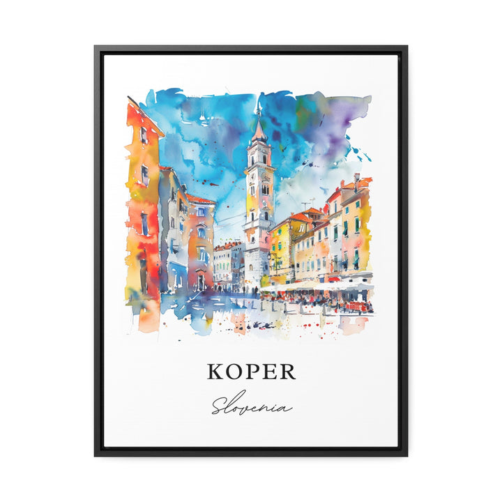 Koper Slovenia Wall Art, Koper Print, Koper Watercolor, Koper Slovenia Gift,