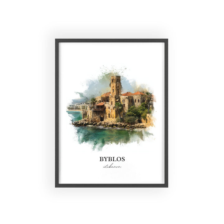 Byblos, Lebanon – Watercolor Art Print