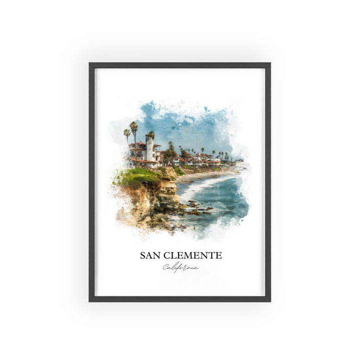 San Clemente, CA – Watercolor Art Print