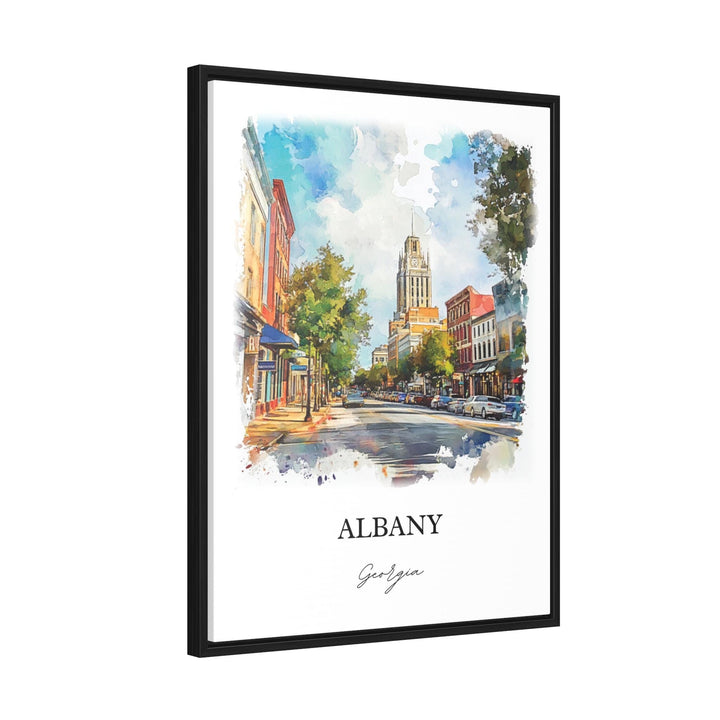 Albany, Georgia, USA – Watercolor Art Print