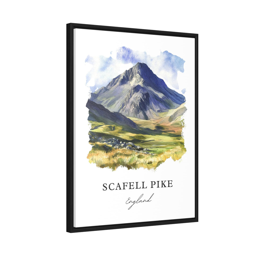 Scafell Pike England Art, Scafell Pike Print, Scafell Pike Watercolor Art, Cumbria UK Gift,