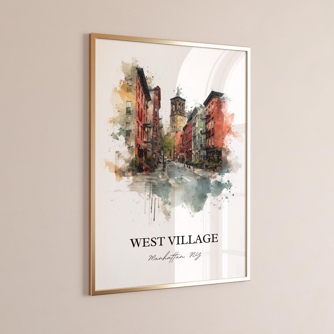 West Village, NYC – Watercolor Art Print