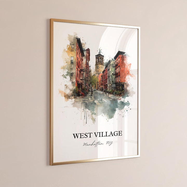 West Village, NYC – Watercolor Art Print