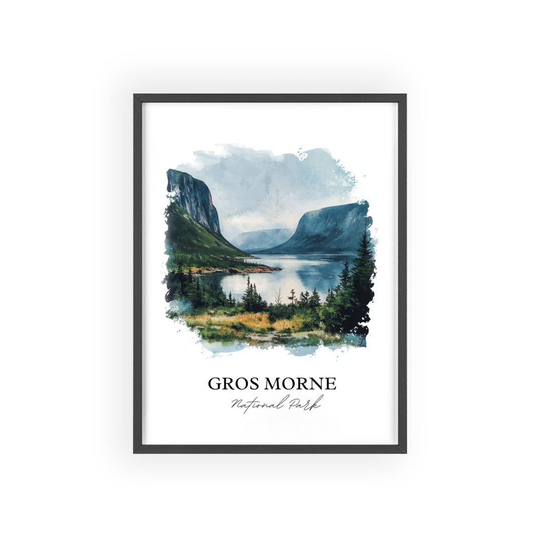 Gros Morne National Park Art, Newfoundland and Labrador Print, Gros Morne National Park Gift, Travel Print, Travel Poster, Housewarming Gift