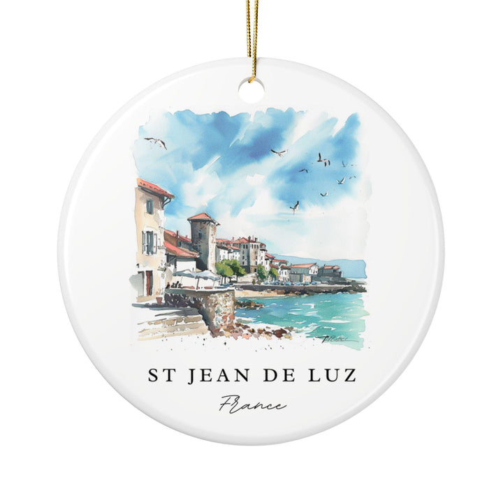 St Jean de Luz France Ornament: Unique St Jean de Luz Souvenir, France Xmas Decor, and Authentic St Jean de Luz Gift