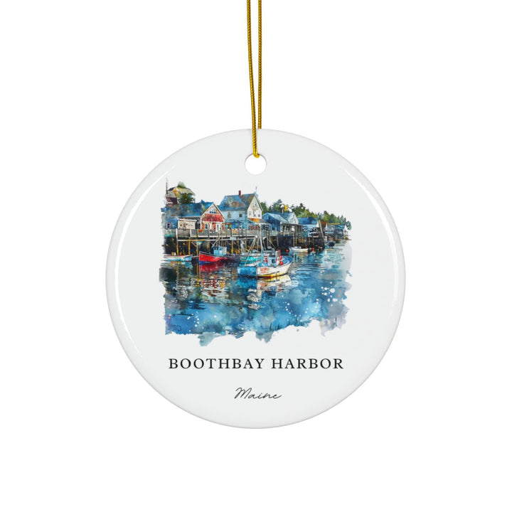 Boothbay Harbor Christmas Ornament
