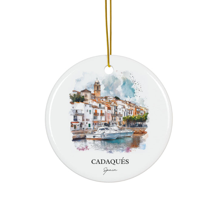Cadaques Spain Ornament: Unique Cadaques Souvenir, Spain Xmas Decor, and Authentic Cadaques Spain Gift