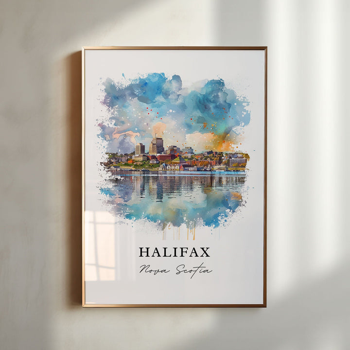 Halifax NS Wall Art, Nova Scotia Print, Halifax Watercolor, Halifax Nova Scotia Gift,