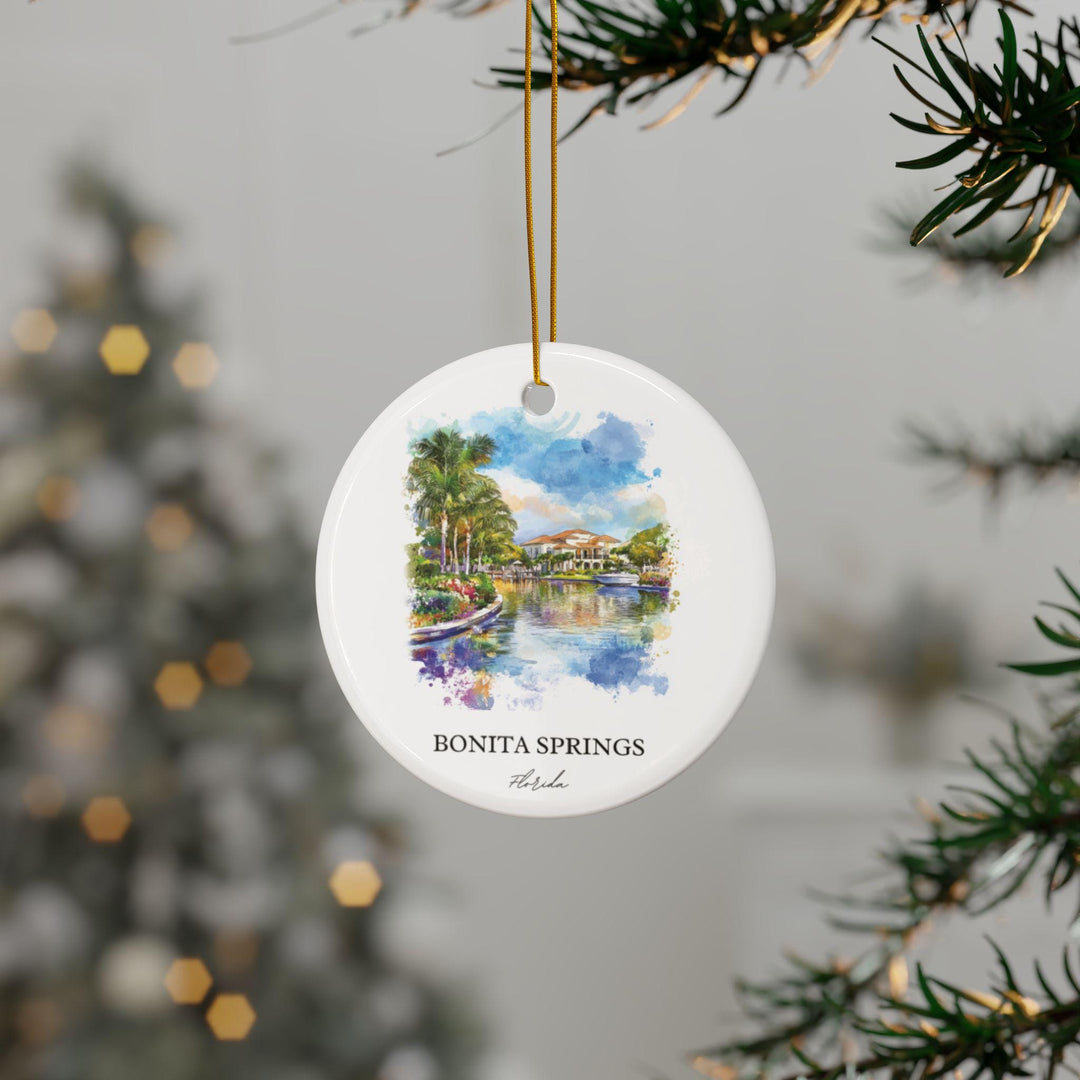 Bonita Springs FL Ornament: Unique Bonita Springs Souvenir, Bonita Springs Xmas Decor, and Authentic Florida Gift