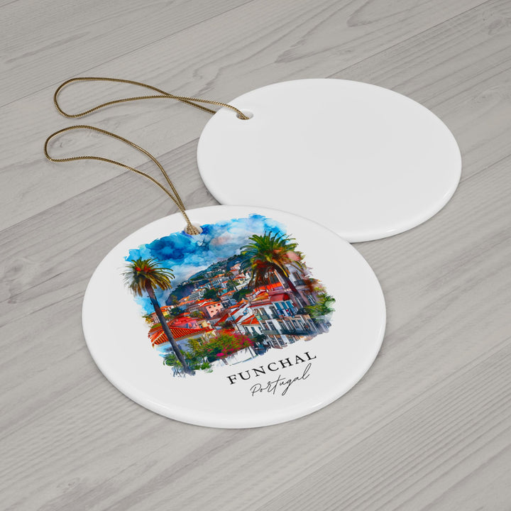 Funchal Ornament: Unique Funchal Souvenir, Funchal Xmas Decor, and Authentic Funchal Portugal Christmas Gift