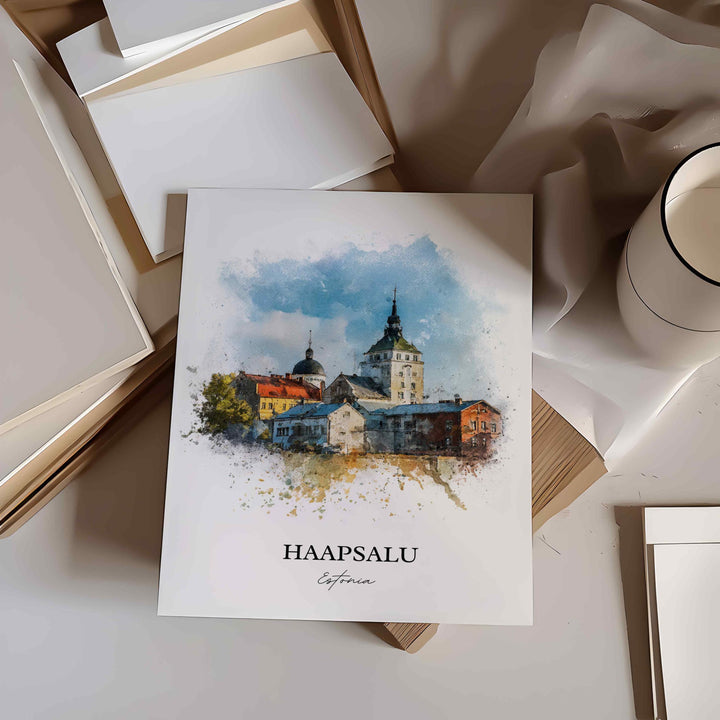 Haapsalu, Estonia – Watercolor Art Print