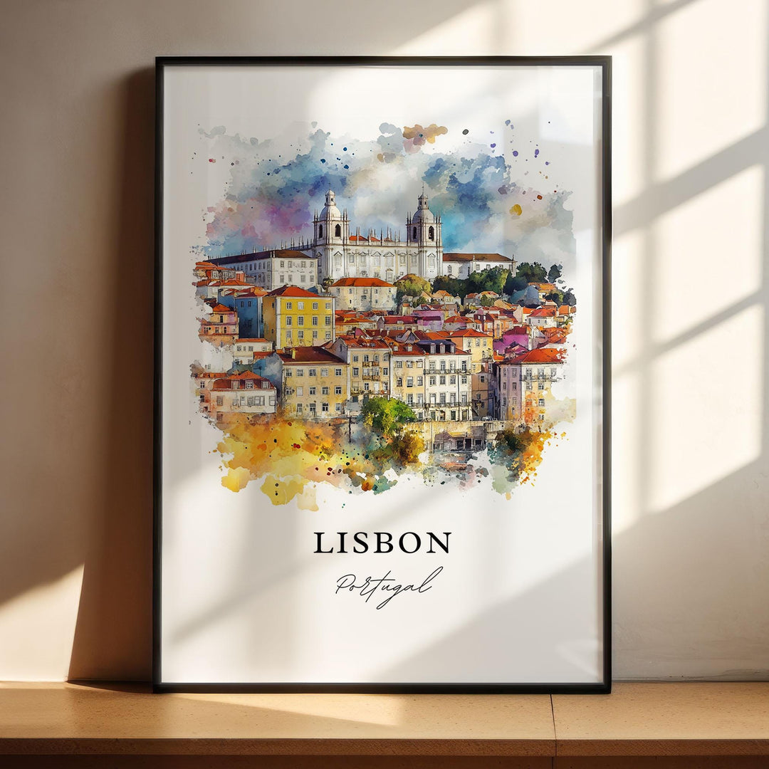 Lisbon, Portugal – Watercolor Art Print