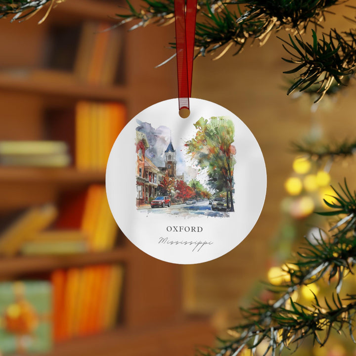 Oxford MS Ornament: Unique Oxford Mississippi Souvenir, Oxford MS Xmas Decor, and Authentic Lafayette County Gift