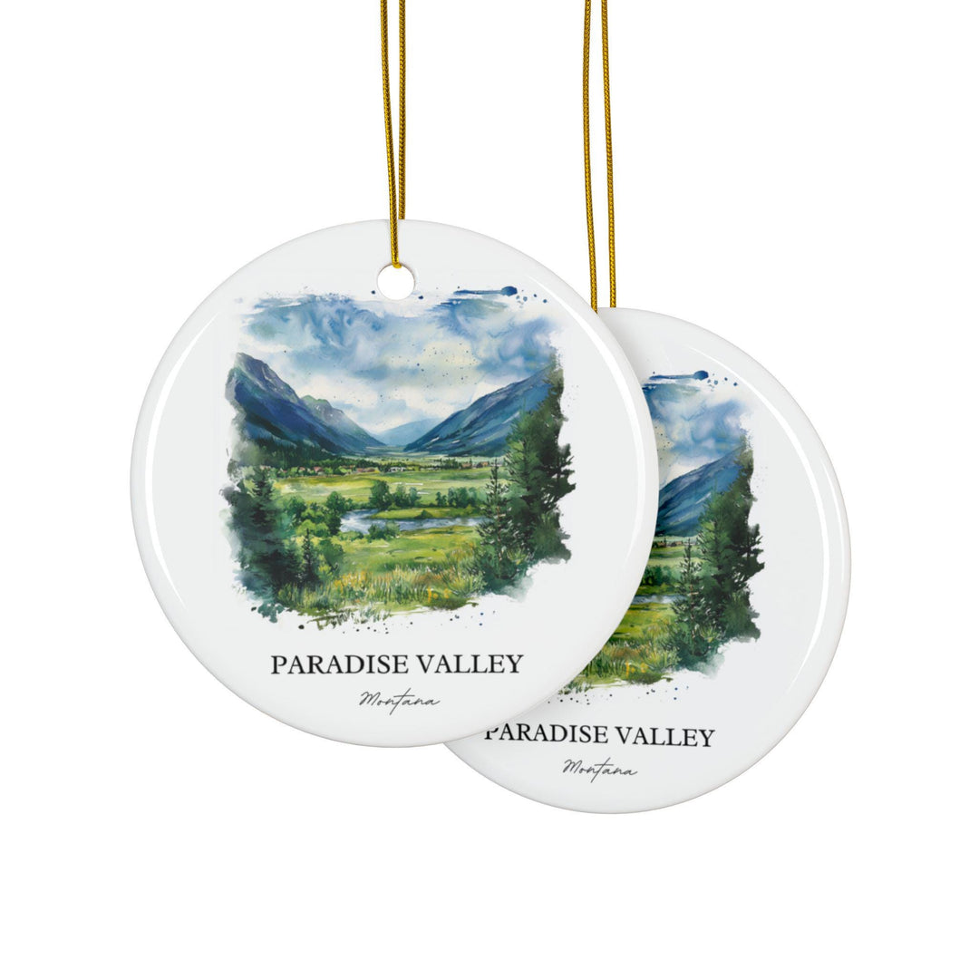 Paradise Valley MT Ornament: Unique Paradise Valley Souvenir, Montana Xmas Decor, and Authentic Montana Gift