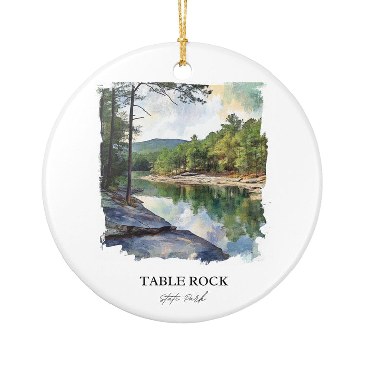 Table Rock State Park Ornament: Unique Pickens SC Souvenir, Table Rock State Park Xmas Decor, and Authentic Table Rock SC Gift